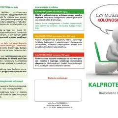 Badanie kalprotektyny w kale: marker stanu zapalnego jelit. Wyniki poniżej 50 µg/g sugerują zespół jelita drażliwego.