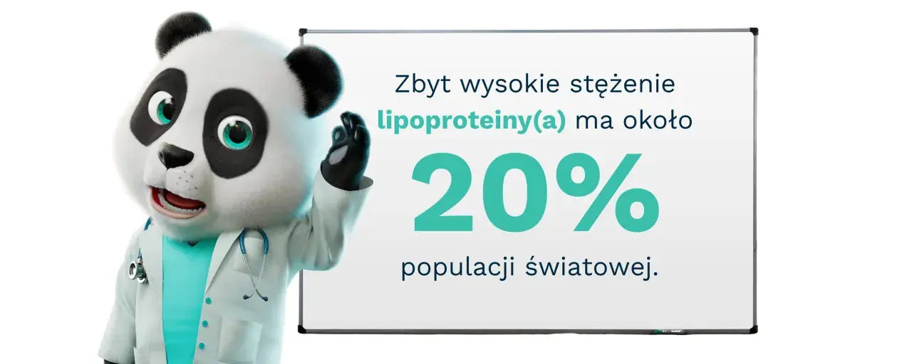 Doktor Panda wyjaśnia: wysokie stężenie lipoproteiny(a) dotyczy 20% populacji. Badanie to jest kluczowe dla zdrowia.